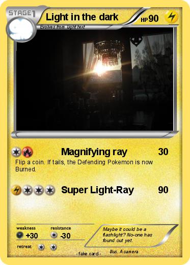 Pokemon Light in the dark