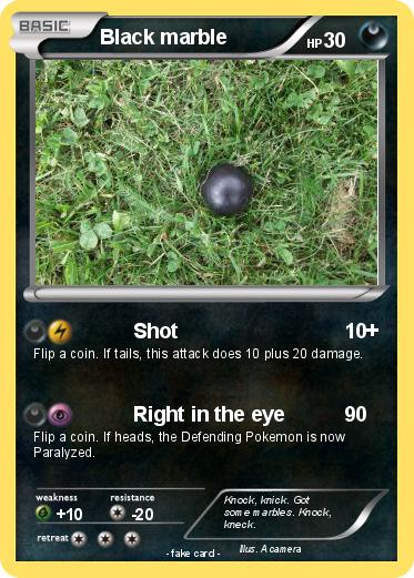 Pokemon Black marble