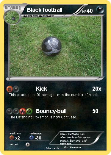 Pokemon Black football
