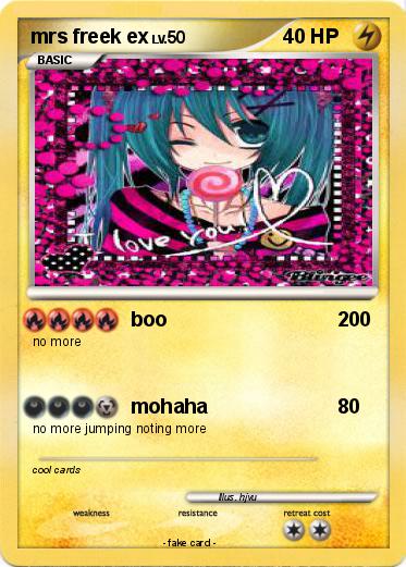 Pokemon mrs freek ex