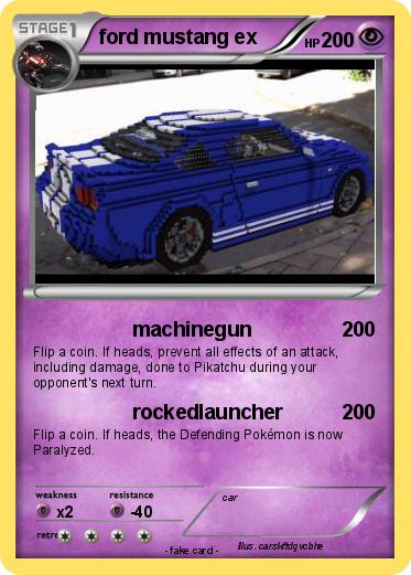 Pokemon ford mustang ex