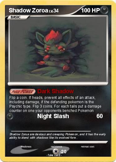 Pokemon Shadow Zoroa