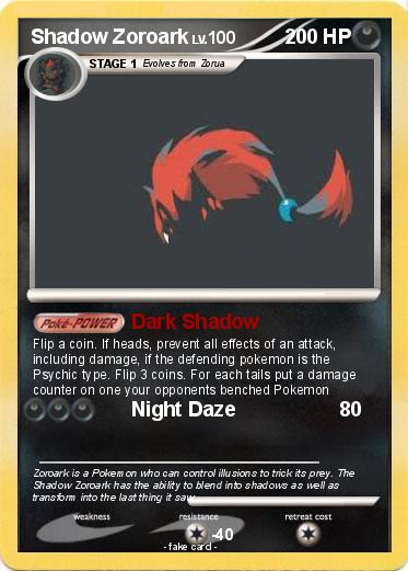 Pokemon Shadow Zoroark