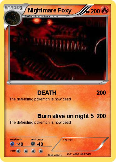 Pokemon Nightmare Foxy
