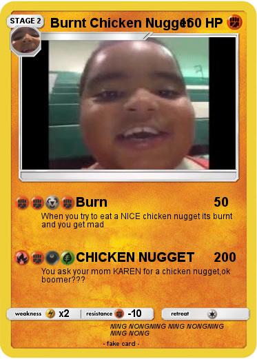 Pokemon Burnt Chicken Nugget