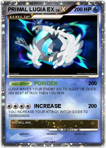 Pokemon PRIMAL LUGIA EX