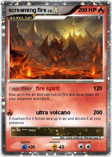 Pokemon screaming fire