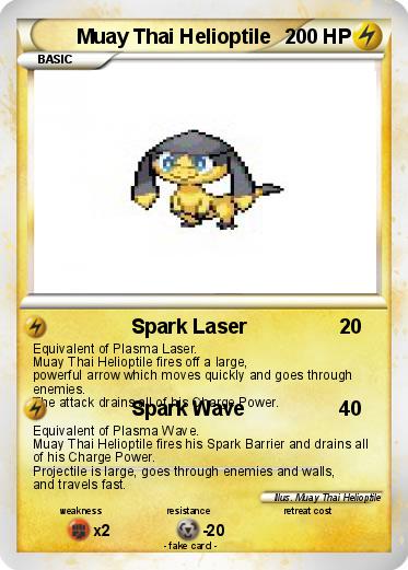 Pokemon Muay Thai Helioptile