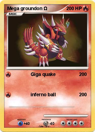 Pokemon Mega groundon Ω