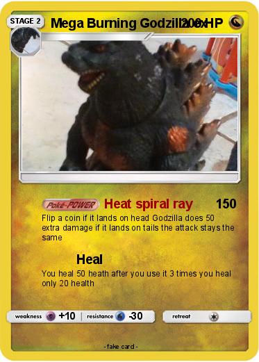Pokemon Mega Burning Godzilla ex