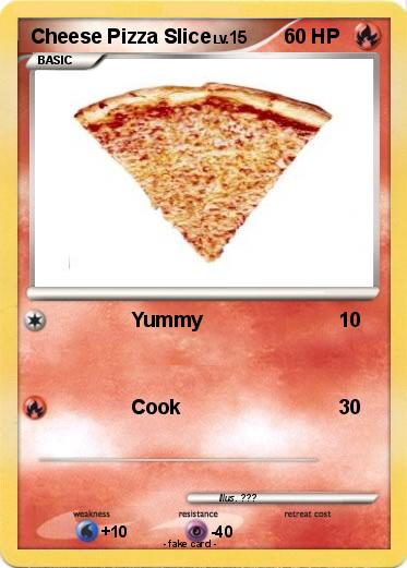 Pokemon Cheese Pizza Slice