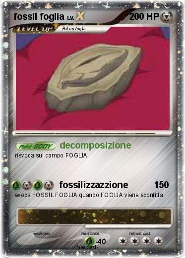 Pokemon fossil foglia