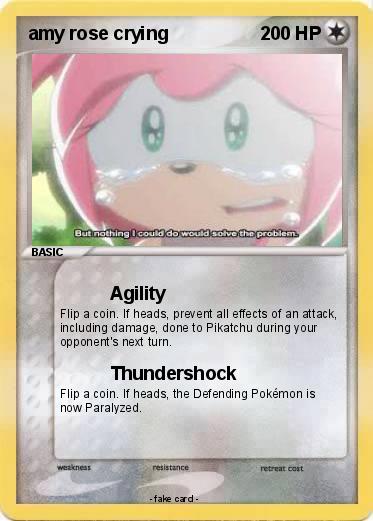 Pokemon amy rose crying