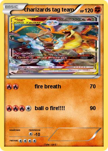 Pokemon charizards tag team