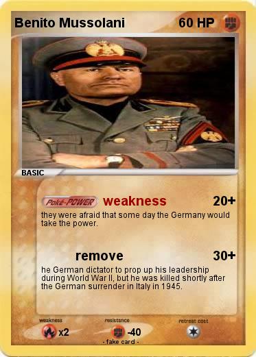 Pokemon Benito Mussolani