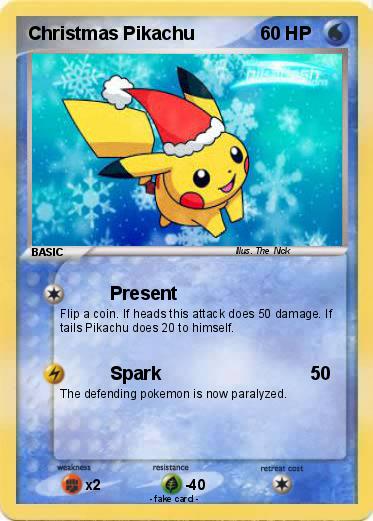 Pokemon Christmas Pikachu