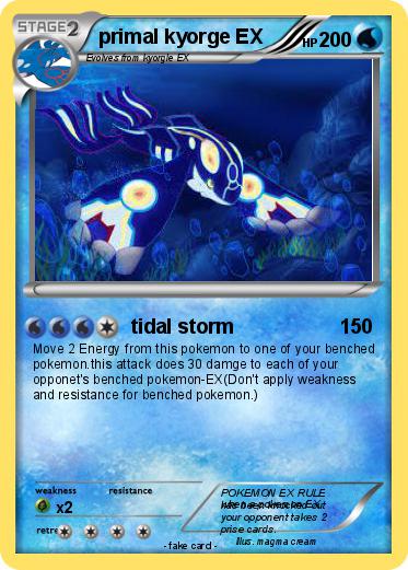 Pokemon primal kyorge EX