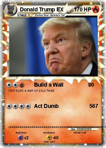 Pokemon Donald Trump EX