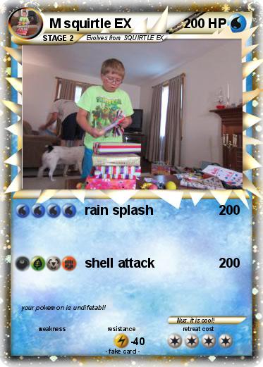 Pokemon M squirtle EX