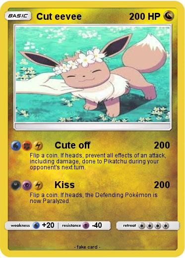 Pokemon Cut eevee