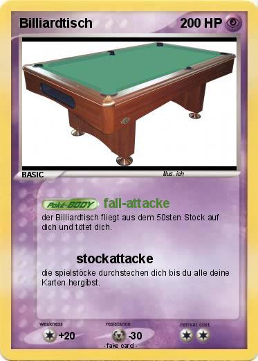 Pokemon Billiardtisch