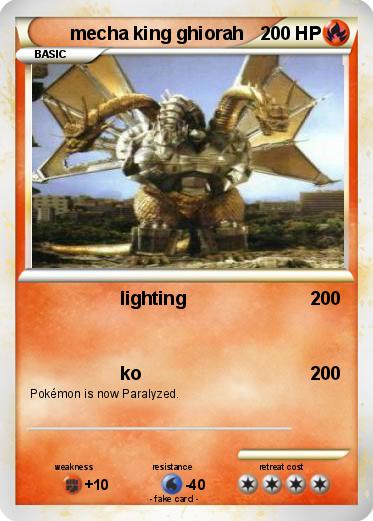 Pokemon mecha king ghiorah