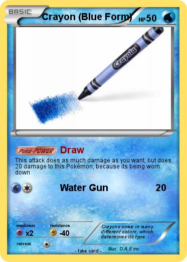 Pokemon Crayon (Blue Form)