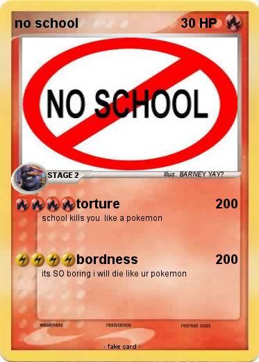Pokemon no school