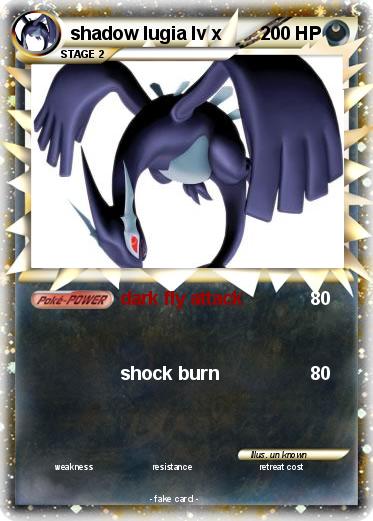 Pokemon shadow lugia lv x