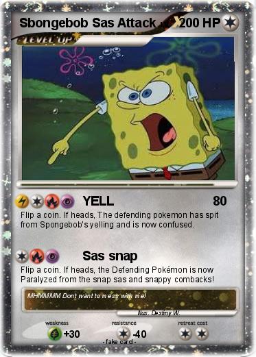 Pokemon Sbongebob Sas Attack