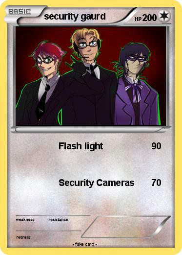 Pokemon security gaurd
