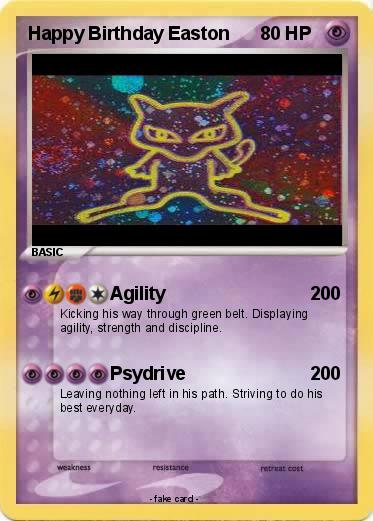 Pokemon Happy Birthday Easton