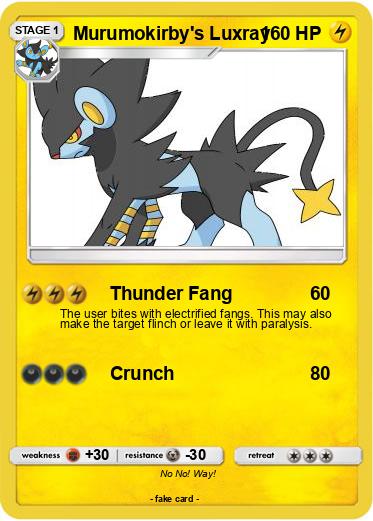 Pokemon Murumokirby's Luxray