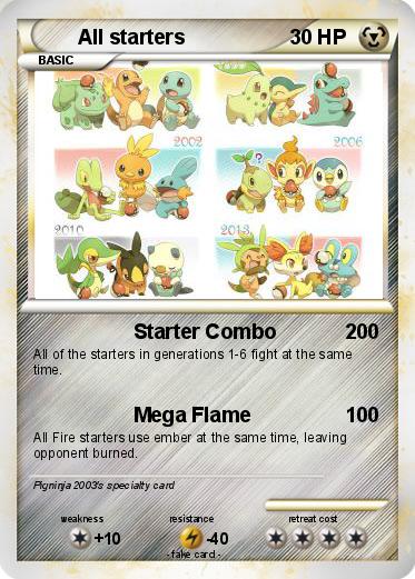 Pokemon All starters