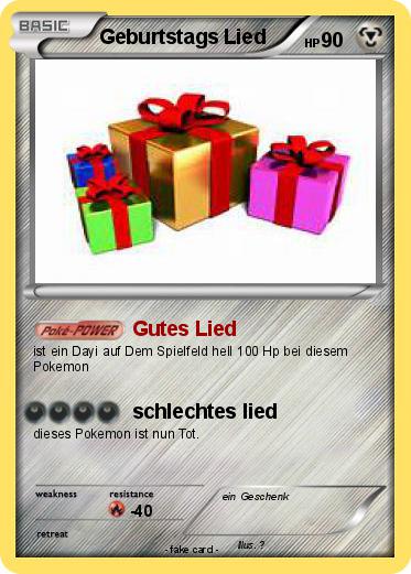 Pokemon Geburtstags Lied