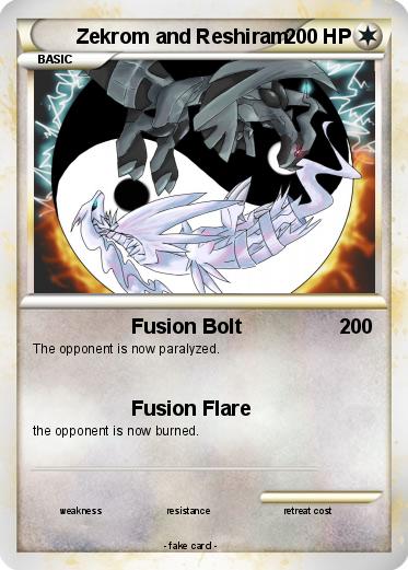Pokemon Zekrom and Reshiram