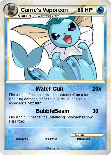 Pokemon Carrie's Vaporeon
