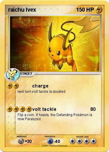 Pokemon raichu lvex
