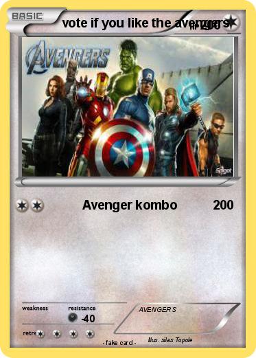Pokemon vote if you like the avengers