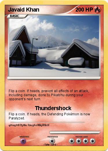 Pokemon Javaid Khan