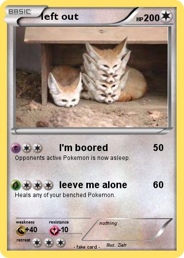 Pokemon left out