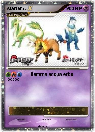 Pokemon starter