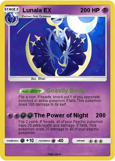 Pokemon Lunala EX