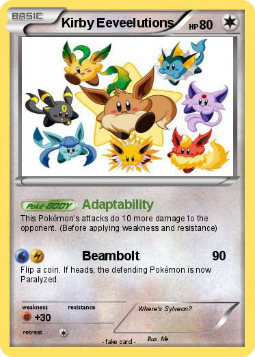 Pokemon Kirby Eeveelutions