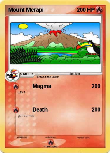 Pokemon Mount Merapi