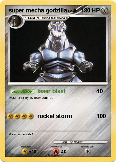 Pokemon super mecha godzilla