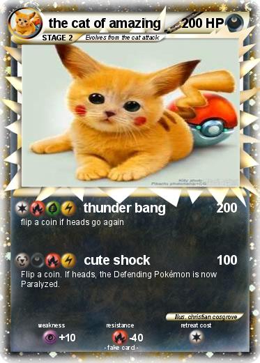 Pokemon the cat of amazing