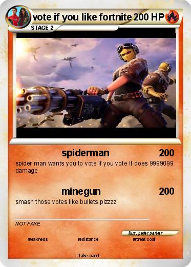 Pokemon vote if you like fortnite
