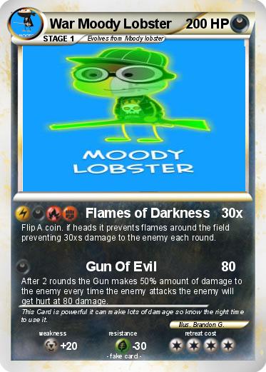 Pokemon War Moody Lobster