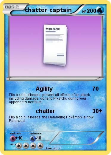 Pokemon chatter captain